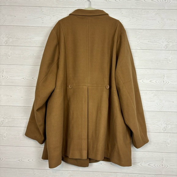 Torrid Softest Coat Double Breasted Peacoat Camel Color Size 6X NWOT - Picture 13 of 16